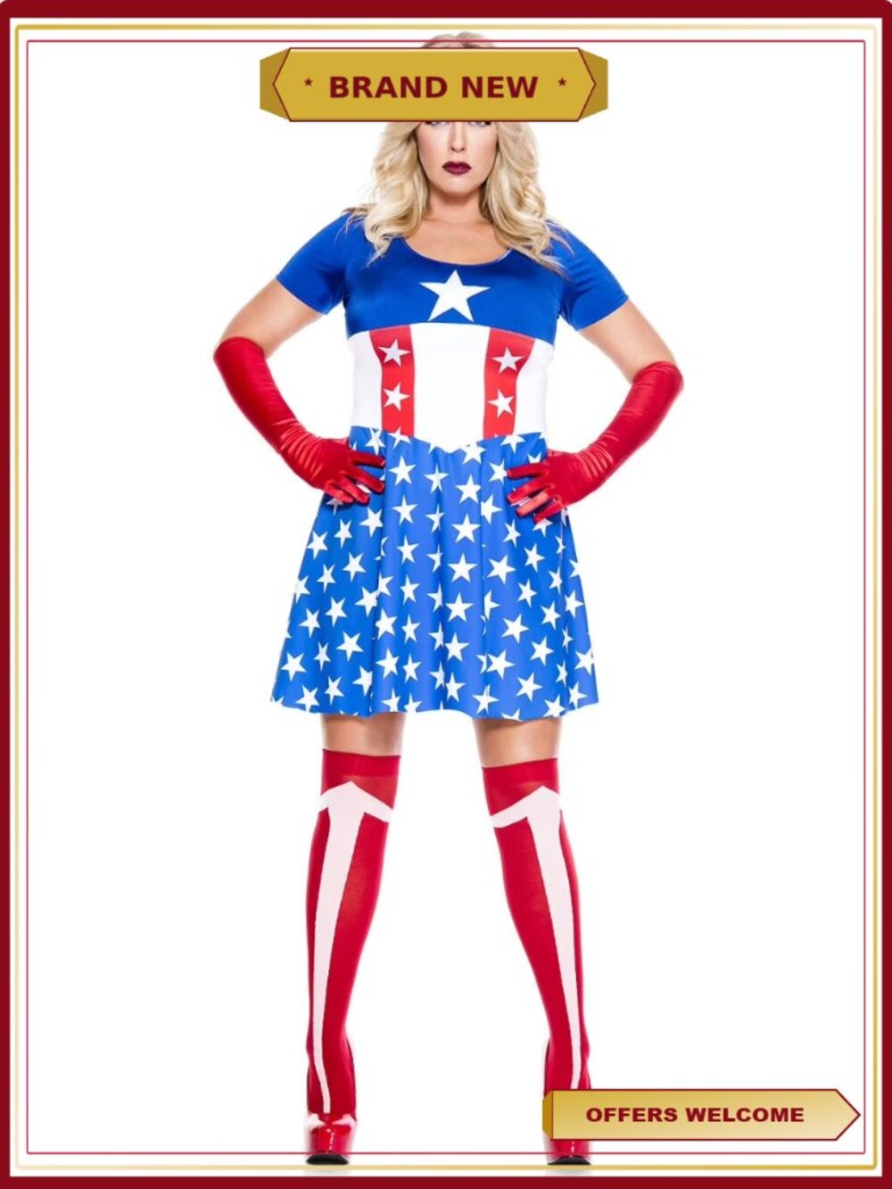 Plus Size Wet Look Romper Costume with Cat Mask & Belt